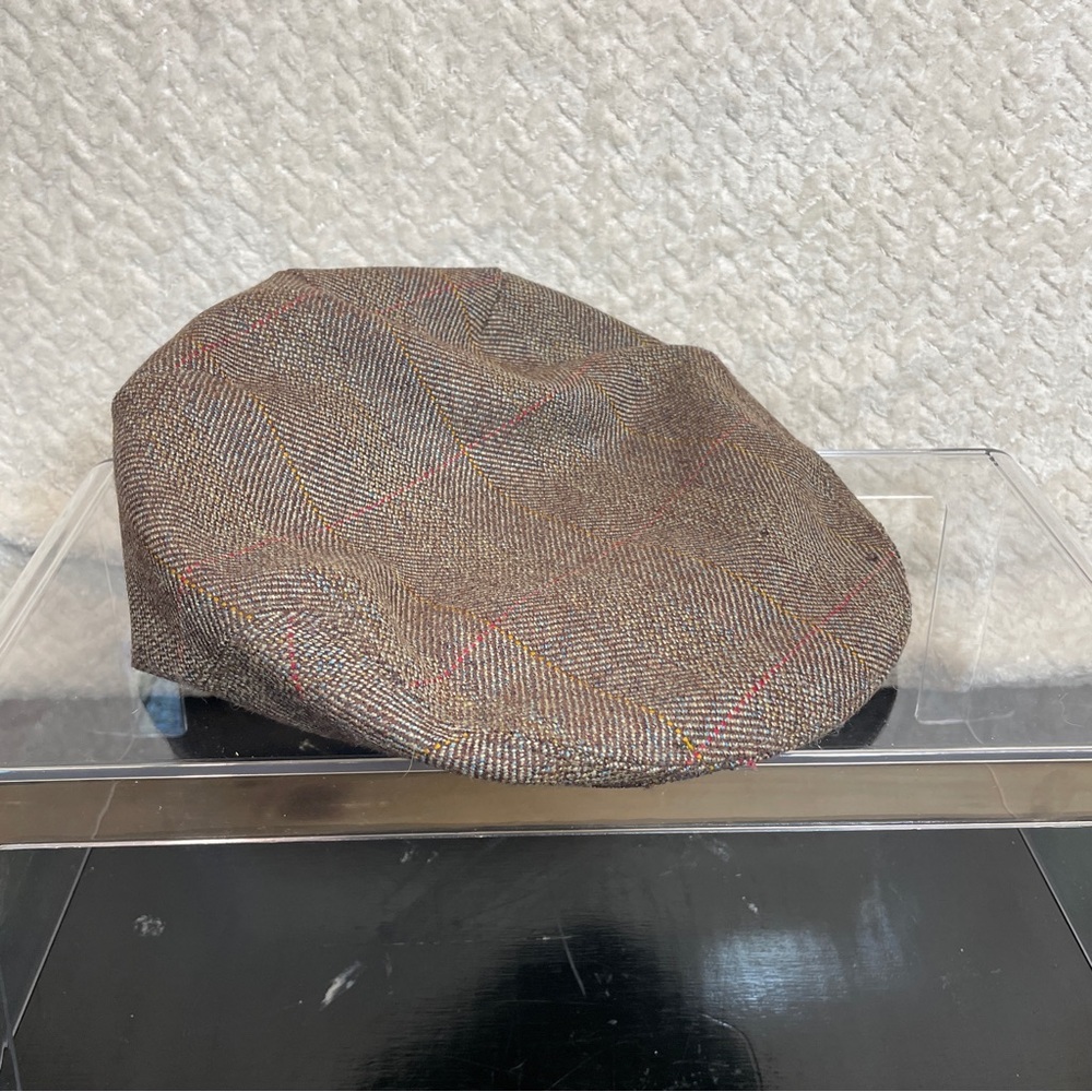 Christy Headwear London Balmoral Cap Brown Tweed Plaid‎